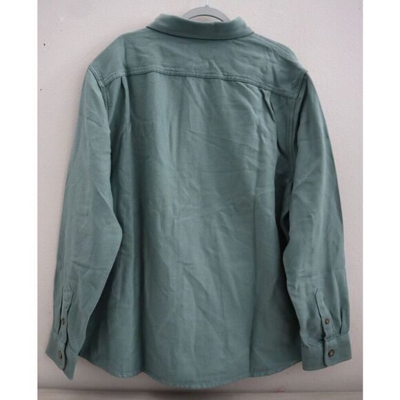 Old Navy 811217-06 Men's Sz XL Green L/S Clayton Twill Pocket Shirt Shacket - Picture 2 of 8